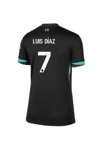 Liverpool Luis Diaz #7 Voetbaltruitje Uit tenue Dames 2024-25 Korte Mouw